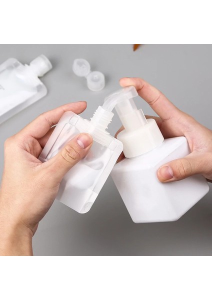 30 ml Tarzı 10 Parça Seyahat Hervulbare Kapaklı Verpakking Zak, Lege Sıkıştırılmış Plastik Stand Up Tuit Zakje Voor Losyon Şampuan Opslag Kabı (Yurt Dışından)
