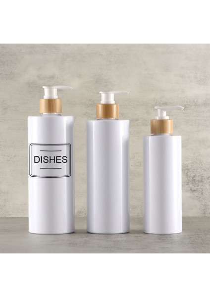 Beyaz Stil 500 ml Mutfak Sabunluk El Sabunu Yemekleri Depolama Şişe Şampuan Vücut Yıkama Doldurulabilir Şişe Taşınabilir Seyahat Depolama Şişesi (Yurt Dışından) fırsatları