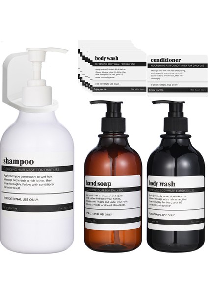 Şişe Trans Tarzı Çiftlik Evi Dekorasyon Sabunluk Çıkartmalar ve Duvara Monte Askılar Doldurulabilir Boş Şampuan Losyon El Bulaşık Sabunu Şişesi (Yurt Dışından) fiyatları