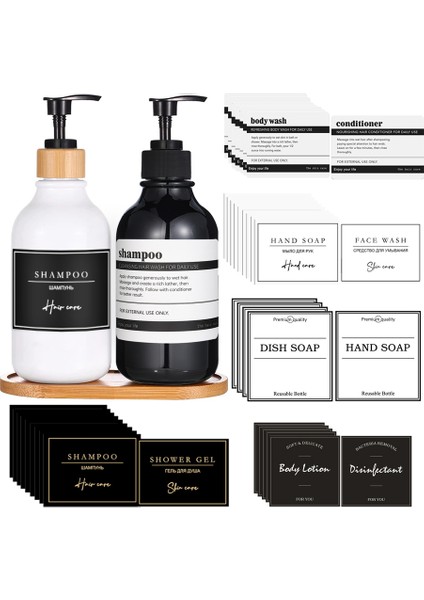 A-Beyaz-Parlak Stil 300 ml Şampuan Sabunluk Şişe Kozmetik Losyon El Dezenfektanı Şampuan Kabı Vücut Yıkama Şişesi Mat Boş Dolum Şişesi (Yurt Dışından) fiyatları