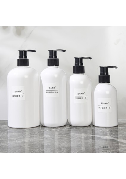 C Tarzı Boston Sabunluk Bulaşık Sabunu Pompa Şişesi Doldurulabilir Beyaz Şişe Banyo Depolama Şampuan Duş Jeli Kremi (Yurt Dışından) fırsatları