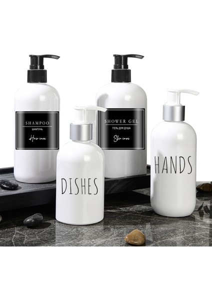 C Tarzı Boston Sabunluk Bulaşık Sabunu Pompa Şişesi Doldurulabilir Beyaz Şişe Banyo Depolama Şampuan Duş Jeli Kremi (Yurt Dışından) indirimleri