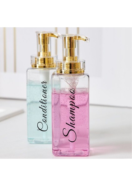 500 Ml-B Tarzı ml Büyük Kapasiteli Sabunluk Şişe Su Geçirmez Etiketler ile Banyo Duş Sabun Şişeleri Losyon Vücut Yıkama Şampuanı Için (Yurt Dışından) fırsatları