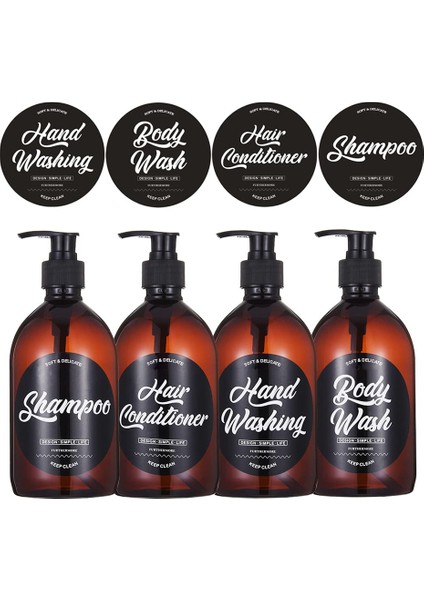 Şampuan Tarzı Su Geçirmez Baskılı Şişe Etiketi Sabunluk Etiketi Kendinden Yapışkanlı Sabun Losyon Şampuan Kremi Çiftlik Evi Banyo Mutfak (Yurt Dışından) modelleri