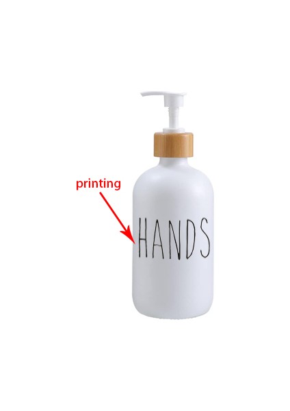 Fildişi Tarzı 500 ml Mat Siyah Bulaşık Sabunu El Sabunu Şişesi Mutfak Sabunluk Bambu Ahşap Pompa Doldurulabilir Şişe Banyo Aksesuarları (Yurt Dışından)