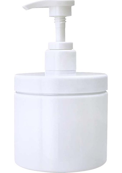 Beyaz Stil 500 ml Şeffaf Şişe Sıvı Konteyner Sabunluk Şampuan Losyon Duş Jeli Köpük Pompa Şişeleri Geniş Ağız El Yıkama Şişesi (Yurt Dışından)