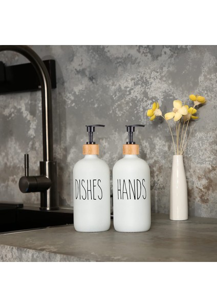 Set1 Stili 500 ml Bulaşık Sabunluk Mutfak Lavabo Için Mat Beyaz Banyo El Sabunu Şişesi Losyon Kabı Doldurulabilir Kavanoz Çiftlik Evi Dekor Için (Yurt Dışından) modelleri