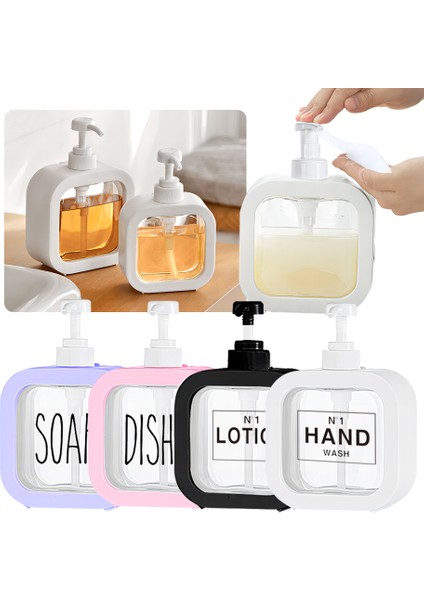 Dağıtıcı-Pembe Tarzı 500 ml Losyon Dispenseri Köpük Şampuan Şişeleri Eller Yemekleri Çamaşır Deterjan Dispenseri Konteyner Banyo Mutfak Sabun Organizatör (Yurt Dışından) fiyatları