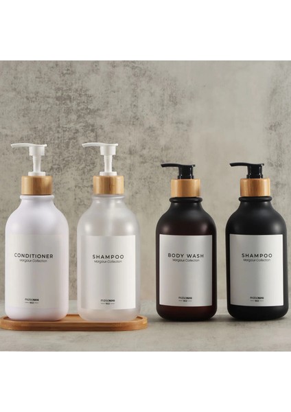 Pembe Tarzı ml Sabunluk Banyo Için Büyük Kapasiteli Şampuan Duş Jeli Şişeleri Doldurulabilir Losyon Sıvı Saklama Kabı (Yurt Dışından) modelleri