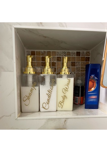 Net Stil Duş Sabunluk Şişe Banyo Şampuanı Kremi Vücut Yıkama Şişesi Ev Dekor Için Çıkarılabilir Su Geçirmez Etiketler ile (Yurt Dışından) modelleri