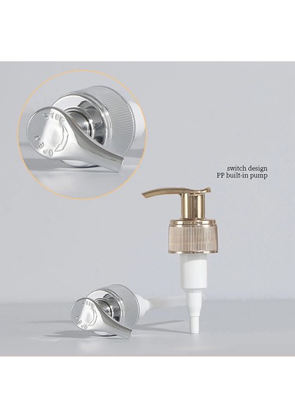 Altın Tarzı 300 ml Banyo El Sabunu Dispenserleri Mutfak Altın Krom Plastik Losyon Şampuan Şişeleri Paslanmaya Dayanıklı Boston Yuvarlak Duş Jeli Konteyner (Yurt Dışından) indirimleri