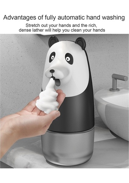 Otomatik Panda Köpük Sabunluk Köpük Pompası Şişeleri Fotoselli El Dezenfektanı Dispenseri Şişe Jel Sıvı Dağıtıcı USB (Yurt Dışından) fiyatları