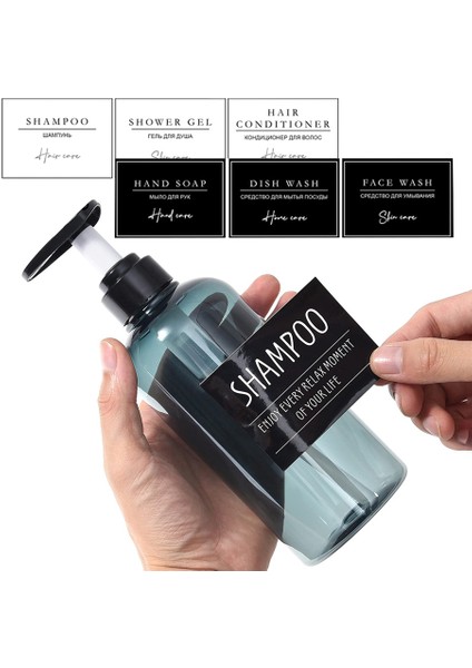 No.3 Tarzı Cam Plastik Şişeler Için Su Geçirmez Sabun Etiketleri Çıkarılabilir Dağıtıcı Etiket Çıkartmaları Losyon Şampuan Için Temizleme Şişesi Etiketi (Yurt Dışından) fiyatları