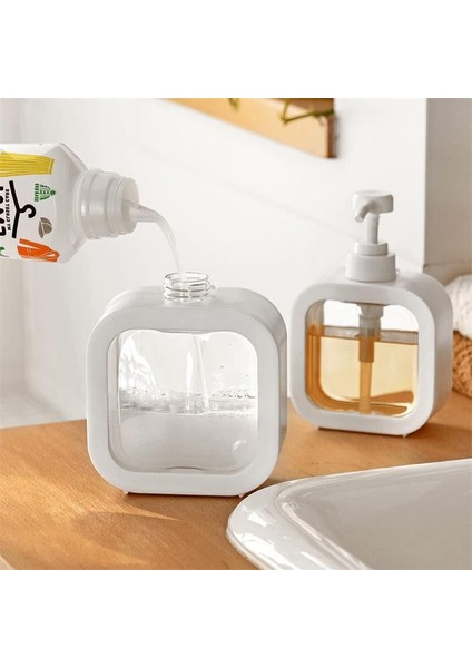 500ML Tarzı ml Kitchenbathroom Için Sabunluk Şişeleri Doldurulabilir Şampuan Duş Jeli Sıvı Sabun Kabı Losyon Şişeleri (Yurt Dışından) fırsatları