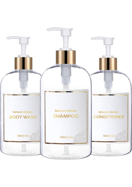 D Tarzı 500ML Banyo Dispenserleri Şampuan ve Saç Kremi Dispenser Şişeleri Doldurulabilir Losyon Pres Tipi Şişe Banyo Aksesuarları (Yurt Dışından) modelleri