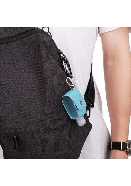 Şakayık Tarzı 30 ml El Temizleyici Şişe Taşınabilir Anahtarlık Tutucu Seyahat Yeniden Kullanılabilir Şişe El Yıkama Jeli Anahtarlık Taşıyıcı ile Alt Şişeleme (Yurt Dışından) indirimleri