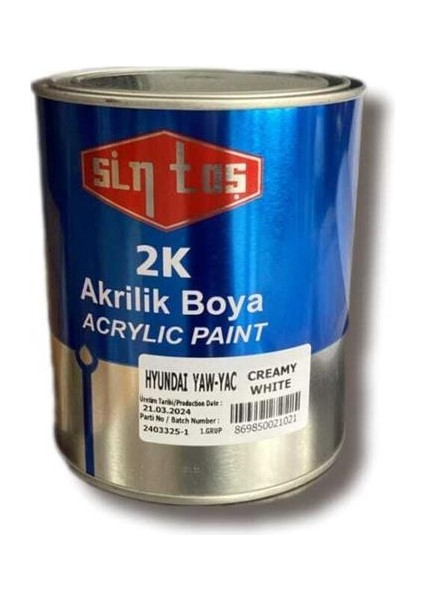 Hyundaı Yaw / Yac Akrilik Beyaz 1 gr