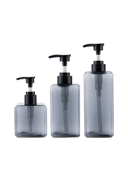 Gri Tarzı 250 ml Seyahat Losyon Dispenseri Basın Şampuanı Vücut Yıkama Şişesi Banyo El Temizleyici Boş Şişe Taşınabilir Losyon Şişesi (Yurt Dışından)