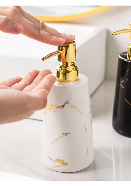 1 ADET-YEŞIL-300ML Tarzı 300 ml Iskandinav Seramik Losyon Şişesi El Temizleyici Şampuan Vücut Yıkama Pres Şişesi Seramik Losyon Sabunluk Banyo Malzemeleri (Yurt Dışından) fırsatları