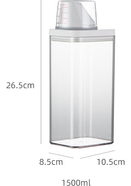 1500 ml Tarzı Çiftlik Evi Çamaşır Deterjanı Kumaş Yumuşatıcısı Dağıtıcı Çamaşır Odası Dekor Için Çamaşır Deterjanı Toz Saklama Kabı Şişesi (Yurt Dışından)