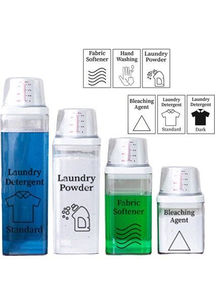 1500 ml Tarzı Çiftlik Evi Çamaşır Deterjanı Kumaş Yumuşatıcısı Dağıtıcı Çamaşır Odası Dekor Için Çamaşır Deterjanı Toz Saklama Kabı Şişesi (Yurt Dışından) fiyatları