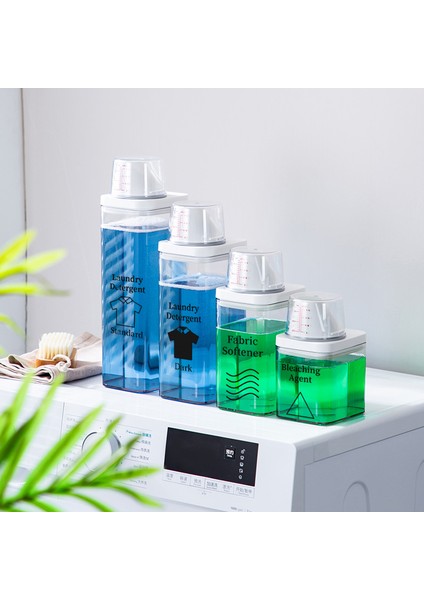1500 ml Tarzı Çiftlik Evi Çamaşır Deterjanı Kumaş Yumuşatıcısı Dağıtıcı Çamaşır Odası Dekor Için Çamaşır Deterjanı Toz Saklama Kabı Şişesi (Yurt Dışından) modelleri