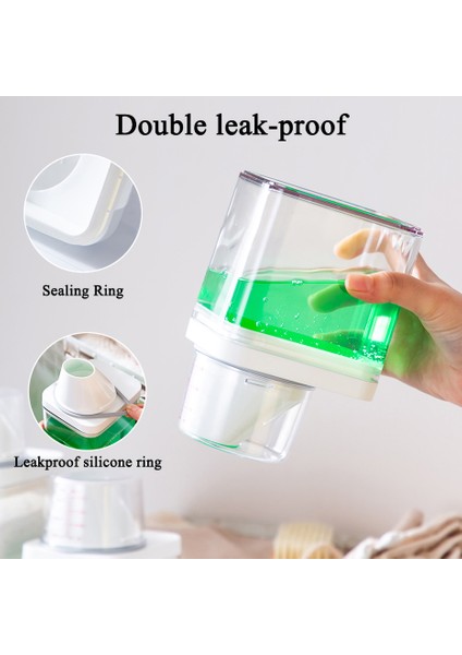 1500 ml Tarzı Çiftlik Evi Çamaşır Deterjanı Kumaş Yumuşatıcısı Dağıtıcı Çamaşır Odası Dekor Için Çamaşır Deterjanı Toz Saklama Kabı Şişesi (Yurt Dışından) indirimleri