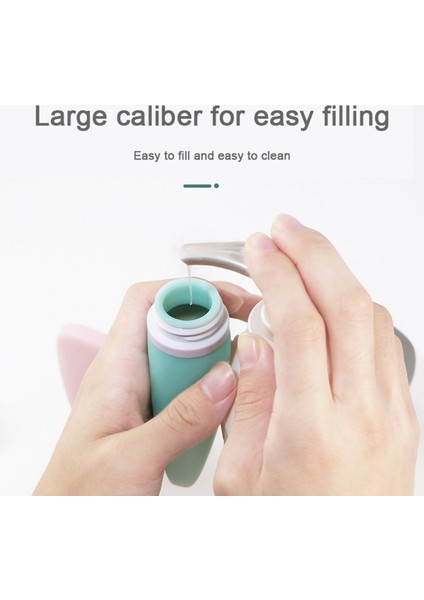 P Tarzı 30ML ml Taşınabilir Silikon Seyahat Şişe Sıvı Kabı Boş Doldurulabilir Ambalaj Losyon Noktaları Şampuan Kabı Gezisi (Yurt Dışından) indirimleri