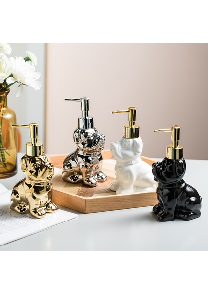 B Tarzı Seramik Losyon Şişe Basın Kafa Sabun Şişesi Karikatür Köpek Altın Köpek Tuvalet Depolama Sabunluk Banyo Aksesuarları (Yurt Dışından) indirimleri
