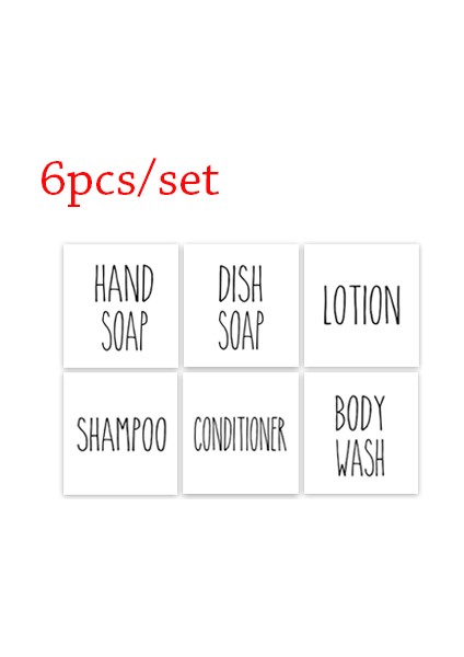 Beyaz Stil 500 ml ml Banyo Sabunluk Şişe Şampuan Duş Jeli Şişe Basın Tipi Doldurulabilir Boş Parlak Şişe Su Geçirmez Etiketler (Yurt Dışından)