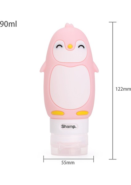 Kumral Stili Yeni Taşınabilir Karikatür Ayı Penguen Hayvan Silikon Seyahat Çantası Organizatör Şampuan Duş Jeli Losyon Depolama Doldurulabilir Şişe (Yurt Dışından)