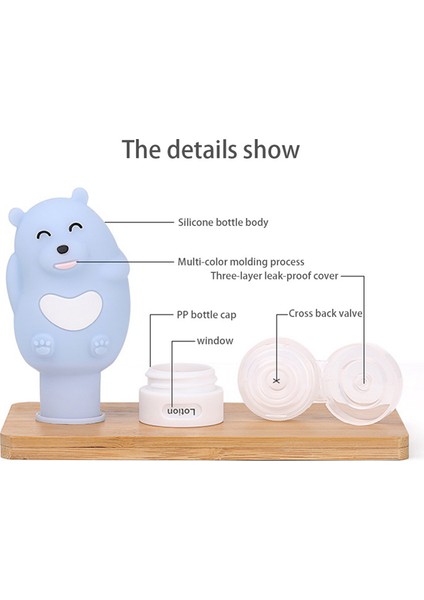 Kumral Stili Yeni Taşınabilir Karikatür Ayı Penguen Hayvan Silikon Seyahat Çantası Organizatör Şampuan Duş Jeli Losyon Depolama Doldurulabilir Şişe (Yurt Dışından) fırsatları