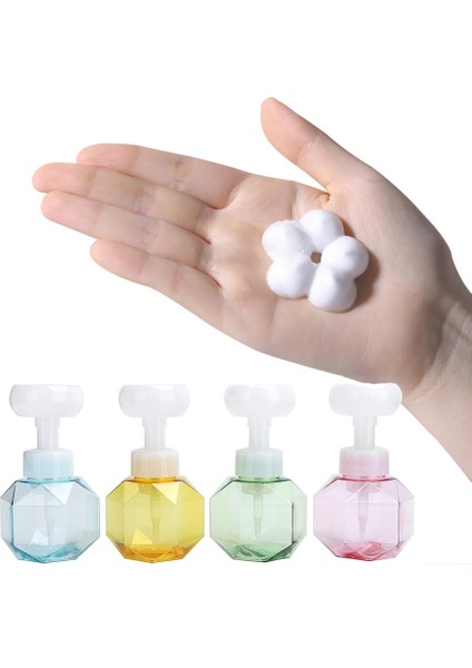 Yeşil Tarzı Çiçek Şekli Köpük Köpük Pompası Sabunluk Şişeleri Pompa Boş Duş Jeli El Pompası Doldurulabilir Sabun Şişeleri 300 ml (Yurt Dışından) fiyatları