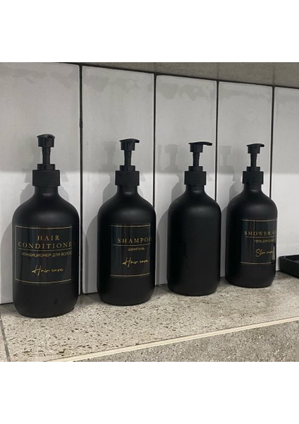 Fildişi Tarzı 500 ml Sabunluk Şişe Şampuan ve Duş Jeli Şişesi Doldurulabilir Büyük Kapasiteli Losyon Dispenseri Banyo Aksesuarları (Yurt Dışından) modelleri