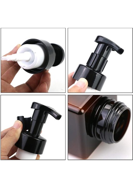 Net Stil 650ML Amber Köpük Sabunluk Doldurulabilir Pompa Şişesi Sıvı Şampuan Vücut Yıkama Pompası Losyon Köpük Şişeleri Saç Kremi Dağıtıcı (Yurt Dışından) fırsatları