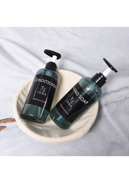 Sarı Stil 500ML 3 Adet Banyo Şampuanı Sabunluk Şişesi Büyük Kapasiteli ml Pres Tipi Losyon Boş Şişe (Yurt Dışından) fırsatları