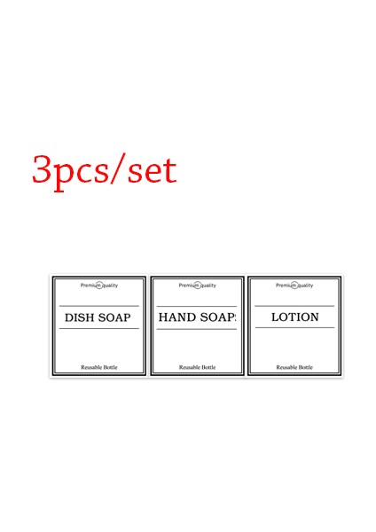 C Tarzı 500 ml Banyo Sabunluk Şişe Şampuan Losyon Vücut Yıkama Kabı Su Geçirmez Etiket Doldurulabilir Plastik Boş Şişe (Yurt Dışından)