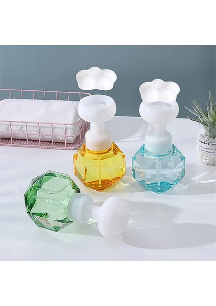 Pembe Tarzı Çiçek Sabunluk Köpük Pompa Şişesi Mutfak Plastik Doldurulabilir Kaplar Kozmetik Yüz Temizleyici Şampuan Duş 300 ml (Yurt Dışından) fırsatları