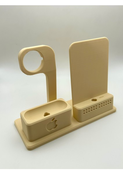 Apple Şarj Standı - Iphone, Apple Watch ve Airpod Uyumlu Masaüstü Şarj Organizeri