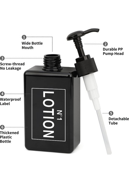 Beyaz Stil 650ML Doldurulabilir Duş Sabunu Dispenseri Siyah Boş Şişe Şampuan Kremi Duş Jeli Dispenseri Kabı Boş ml (Yurt Dışından) fırsatları