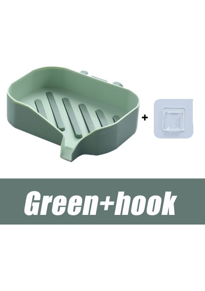 B-Yeşil Tarzı Sabun Kutusu Drenaj Sabunluk Tutucu Drenaj Su Sabunluk Tepsi Banyo Mutfak Aksesuarları Süper Vantuz Sabunluk Konteyner (Yurt Dışından)