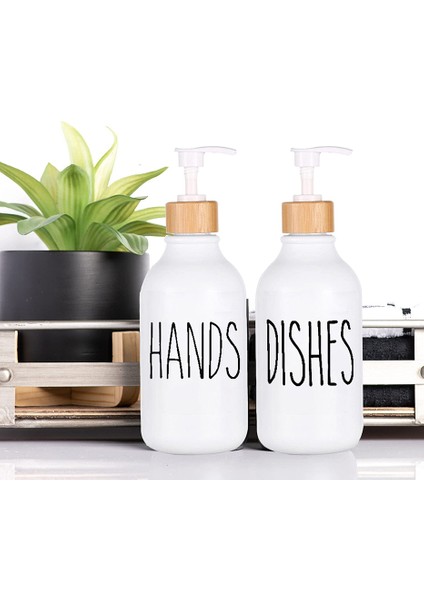 No.2 Tarzı Mutfak Bulaşık Sabunu Dispenseri Doldurulabilir Banyo Şampuanı Vücut Yıkama Boş Alt Şişeleme Siyah Tezgah Depolama Şişesi Etiketleri ile (Yurt Dışından) indirimleri