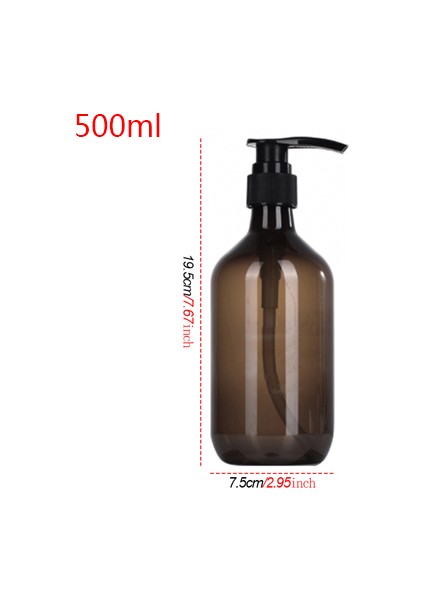 Erik Tarzı Banyo Losyonu Dağıtılan Sabun Şişesi Şampuan Duş Jeli 300 Mlml Büyük Kapasiteli Plastik Şişe Dağıtıcı Etiket Seti (Yurt Dışından)