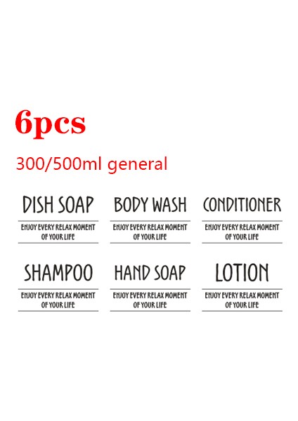 Etiket Tarzı Banyo Losyonu Dağıtılan Boş Şişe Şampuan Duş Jeli 300 Mlml Büyük Kapasiteli Plastik Şişe Ev Depolama Şişesi (Yurt Dışından)