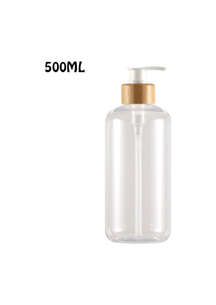 Parlak Stil 500 ml Sabunluk Şişe Şampuan Losyon Vücut Yıkama Kabı Su Geçirmez Etiket Doldurulabilir Plastik Banyo Boş Şişe (Yurt Dışından)