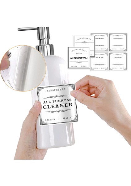 Bir Stil Çıkarılabilir Su Geçirmez Etiketler Mutfak Bulaşık Sabunu Banyo Şampuanı ve Saç Kremi Etiketi Benzersiz Şişe Çıkartmaları Sadece Etiketler (Yurt Dışından) modelleri