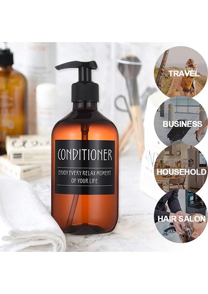 B Tarzı 3 Paket Sabunluk Şişeleri Banyo Için Büyük Kapasiteli Şampuan Duş Jeli Şişeleri Doldurulabilir Losyon Kabı Etiketli (Yurt Dışından) fırsatları