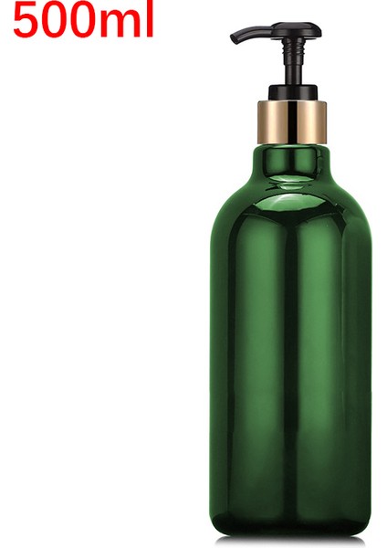 F Tarzı 500 ml Sabunluk Şişe Banyo Şampuanı Altın Pompa Şişe Mutfak Bulaşık Sabunu Depolama Büyük Kapasiteli Duş Jeli Boş Şişe (Yurt Dışından)