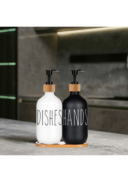 Menekşe Tarzı Et Sabunluk El Sabunu ve Bulaşık Sabunu Dispenseri Doldurulabilir Lavabo Dispenseri Su Geçirmez Yazı Tipi Mutfak Aksesuarları 500 ml (Yurt Dışından) fiyatları