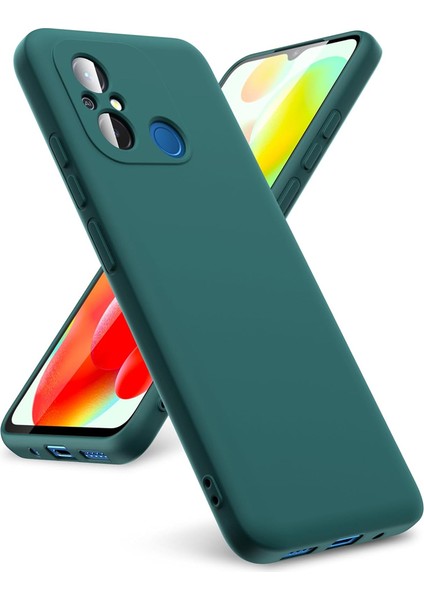 Xiaomi Redmi 12C Kılıf Kamera Korumalı Lansman Silikon Kapak